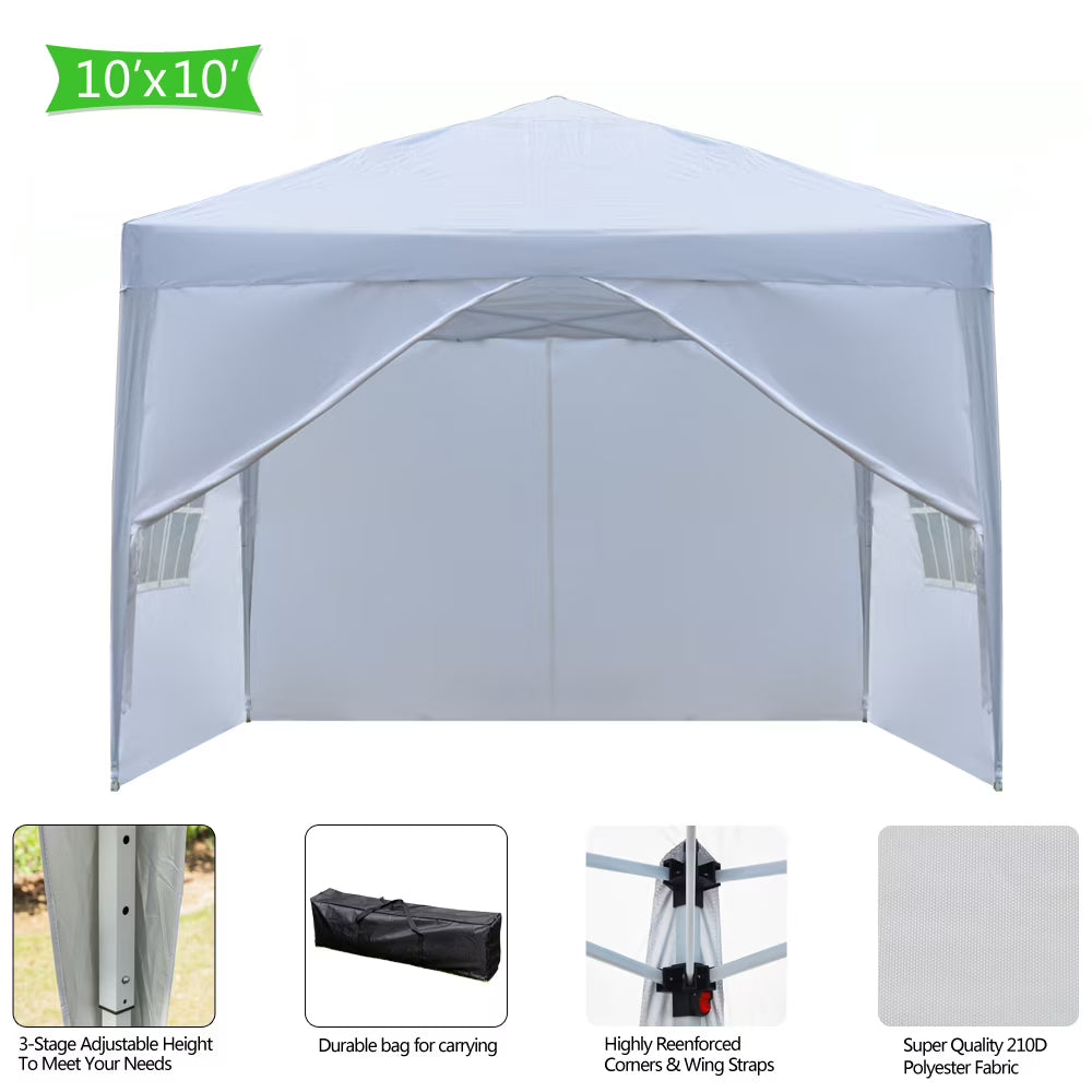 10' x 10' Pop Up Canopy Tent with Carry Bag C22993