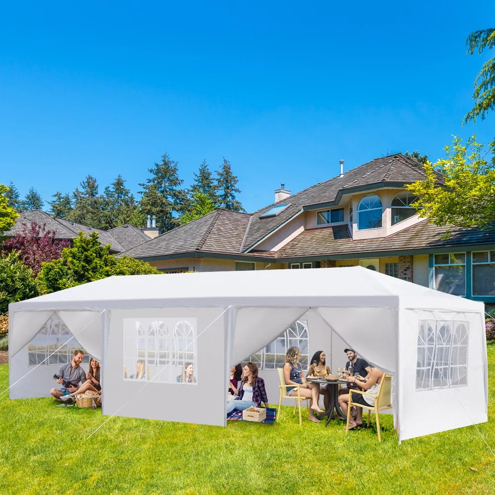 10'x30' Outdoor Party Tent with 8 Removable Sidewalls and 2 Doors O307861