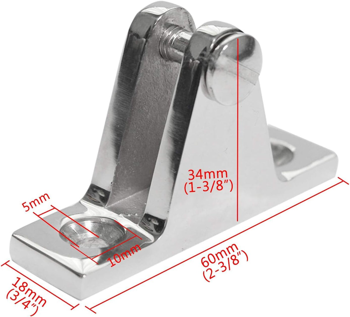 12Set Stainless Steel Boat Deck Hinge Fittings Hardware C8133