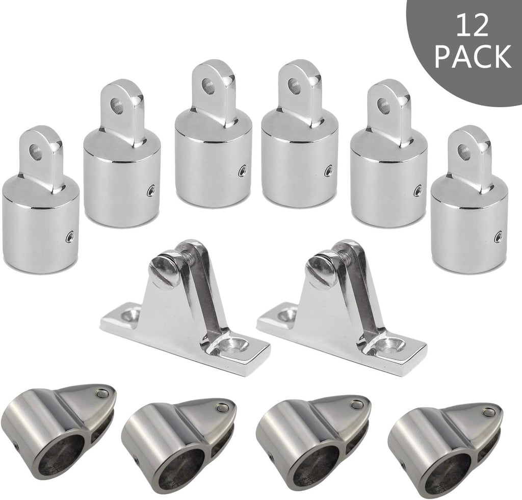 12Set Stainless Steel Boat Deck Hinge Fittings Hardware C8133