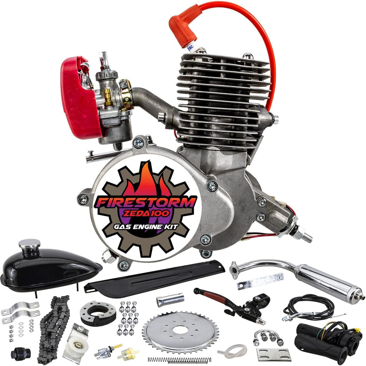 100 Complete 80cc/100cc Bicycle Engine Kit 36 Tooth A2312