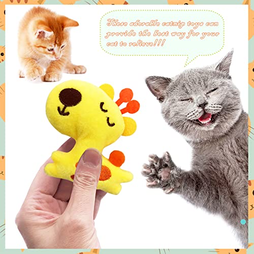10 Pcs Christmas Catnip Plush Cat Toys A495006