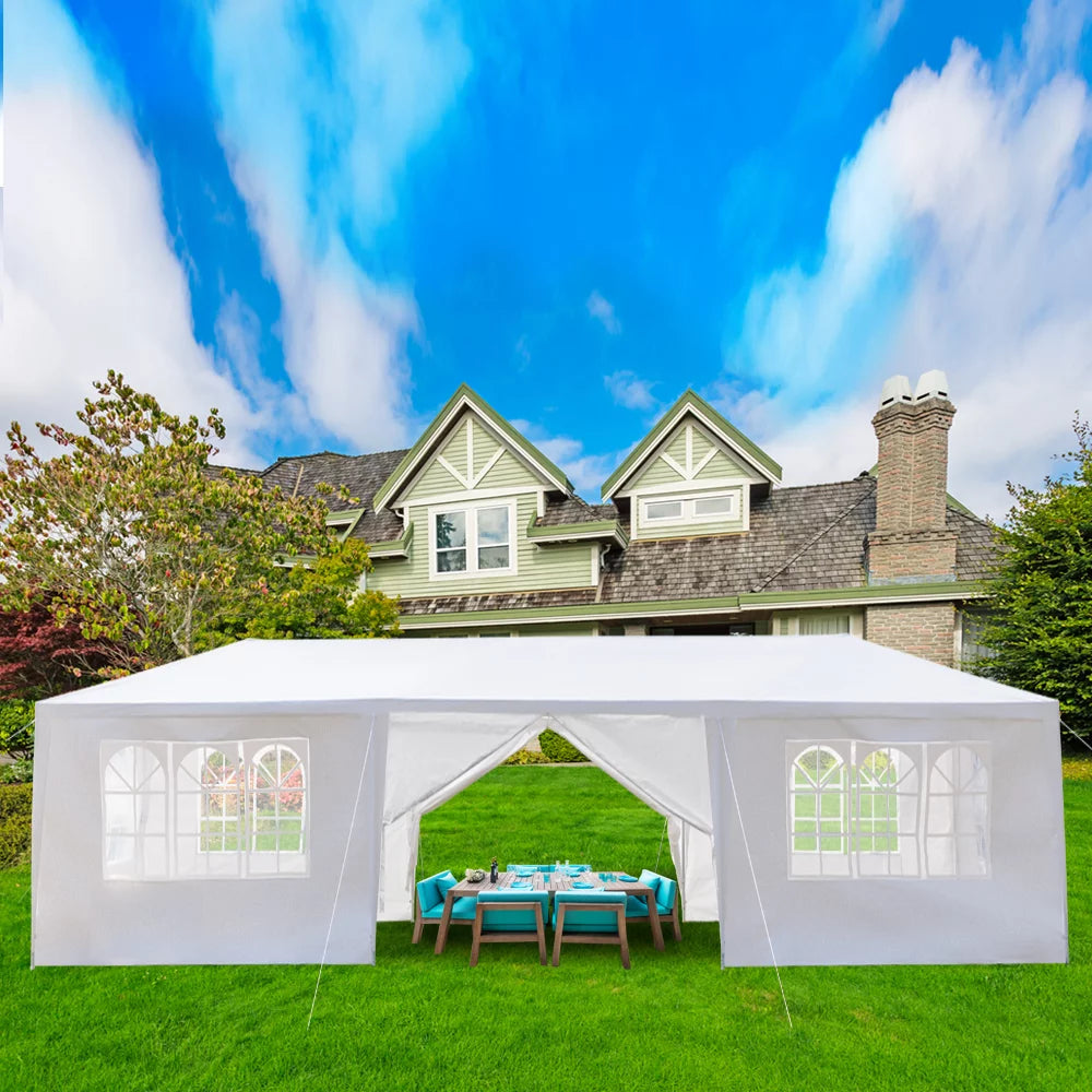 10'x30' Outdoor Party Tent with 8 Removable Sidewalls and 2 Doors O307861