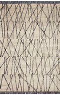 Cream Charcoal 5'2 x 7'6 Rug K904