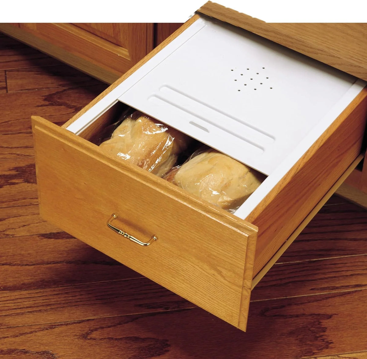 White Small Kitchen Bread Drawer Cover Kit F890302