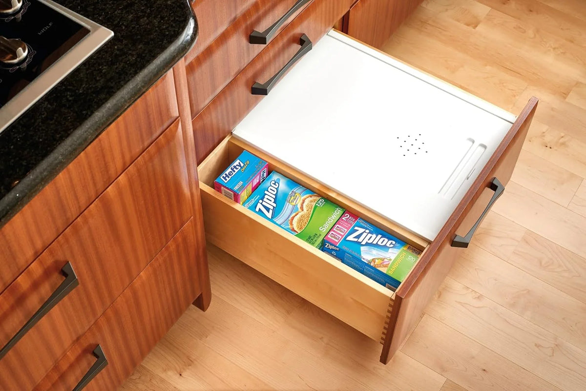 White Small Kitchen Bread Drawer Cover Kit F890302