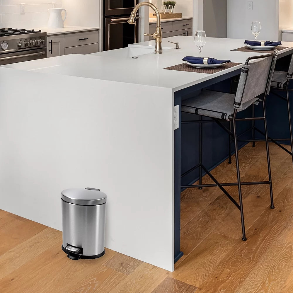 1.3 Gallon Stainless Steel Trash Can Y6095