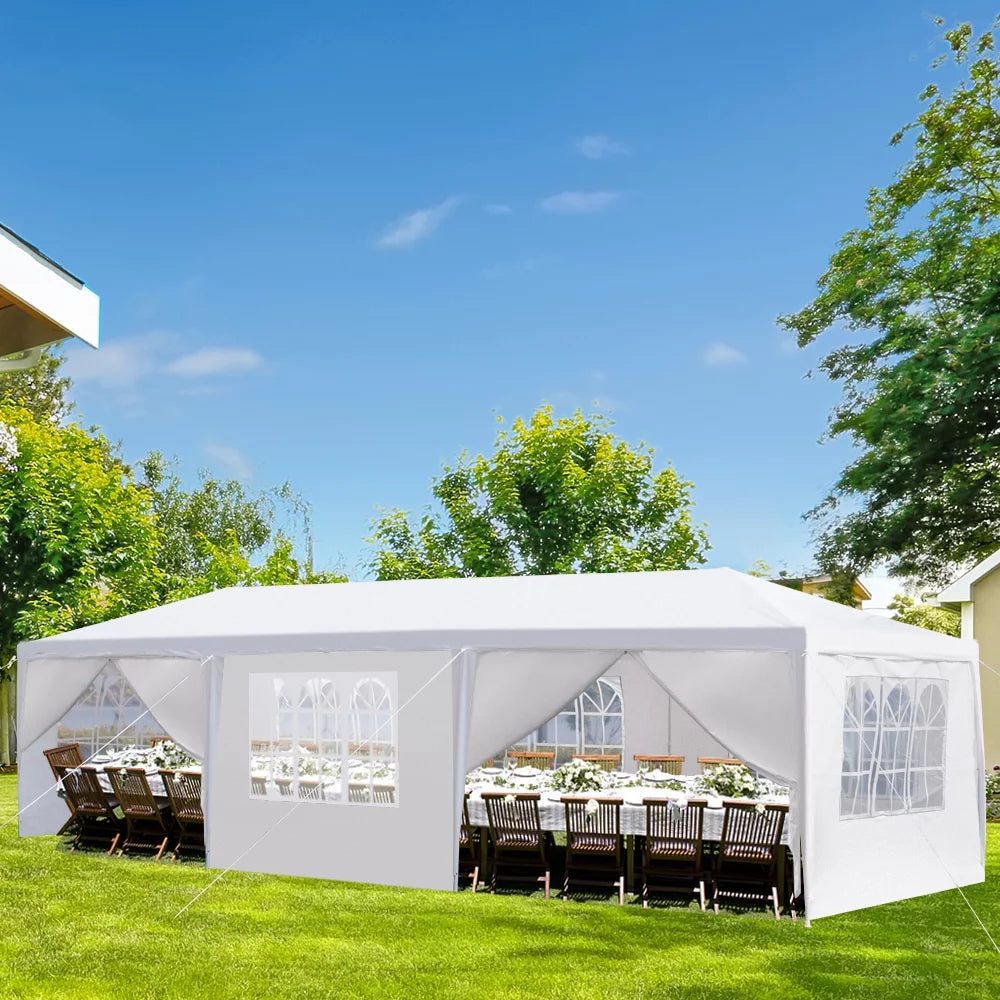 10'x30' Outdoor Party Tent with 8 Removable Sidewalls and 2 Doors O307861
