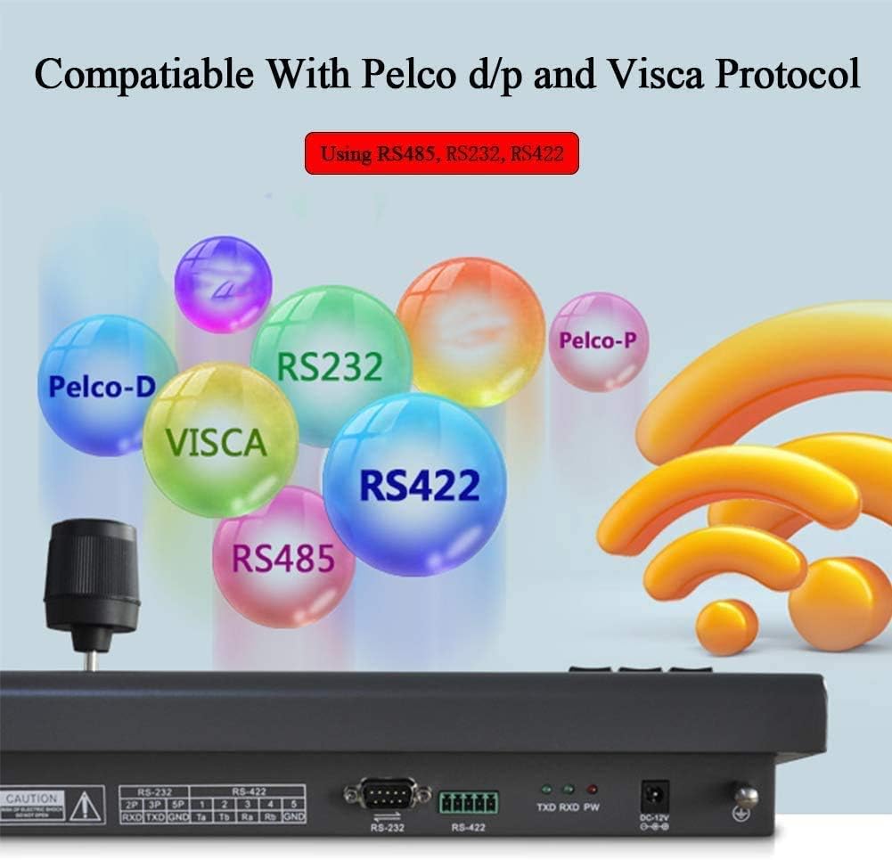PTZ Controller with VISCA/PELCO D/P PTZ Joystick with RS485, RS442, RS232 W533