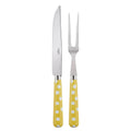 White Dots Yellow Carving Set U556